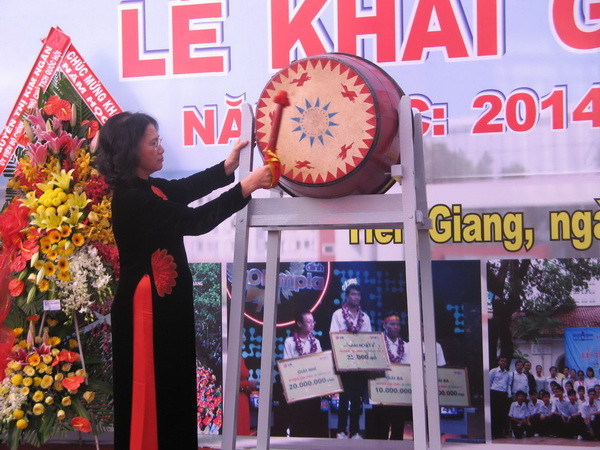 Lãnh đạo Đảng và Nhà nước dự lễ khai giảng năm học mới ảnh 1