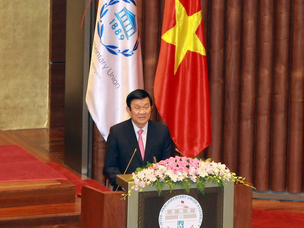 Toàn văn bài phát biểu của Chủ tịch nước ở Lễ Khai mạc IPU-132 ảnh 1