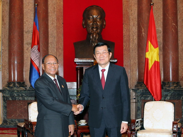 Chủ tịch nước tiếp Chủ tịch Quốc hội Vương quốc Campuchia ảnh 1