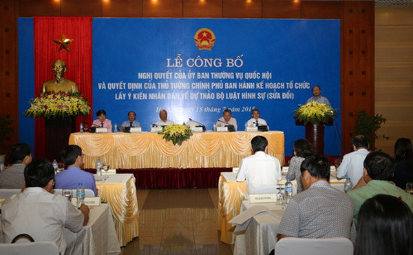 Huy động trí tuệ nhân dân góp ý kiến vào Bộ luật Hình sự sửa đổi ảnh 1