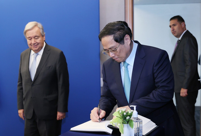 Thủ tướng Phạm Minh Chính gặp Tổng Thư ký Liên hợp quốc ảnh 2