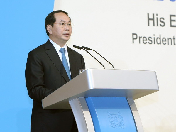 Chủ tịch nước Trần Đại Quang phát biểu tại Đối thoại Singapore thứ 38 ảnh 1