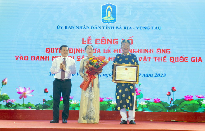 Lễ hội Nghinh Ông Thắng Tam là Di sản Văn hóa Phi vật thể Quốc gia ảnh 1