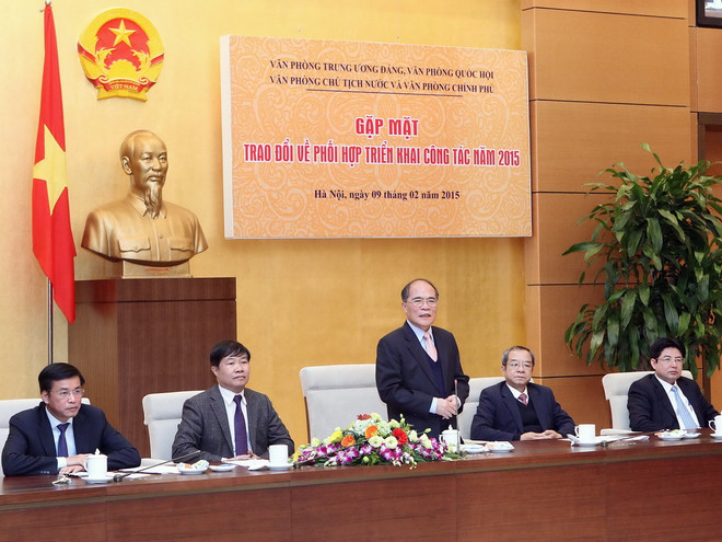 Chủ tịch Quốc hội dự hội nghị tổng kết bốn Văn phòng Trung ương ảnh 1