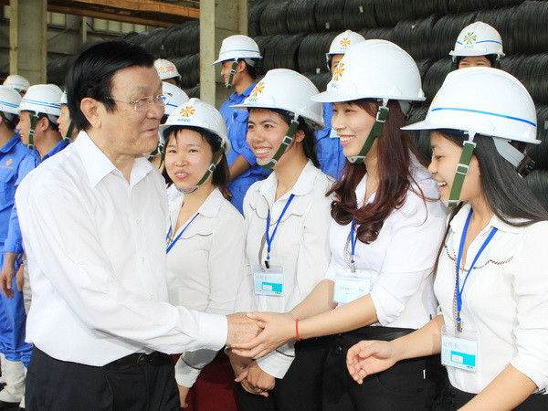 Chủ tịch nước làm việc với cán bộ chủ chốt tỉnh Ninh Bình ảnh 1