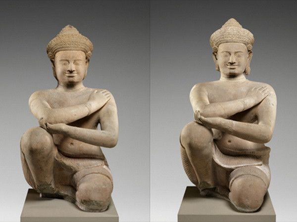 Mỹ trả lại hai bức tượng cổ bị đánh cắp cho Campuchia ảnh 1