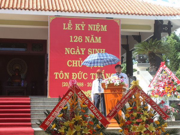 Lễ kỷ niệm 126 năm ngày sinh của Chủ tịch Tôn Đức Thắng ảnh 1