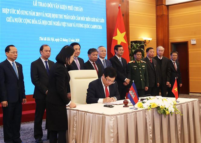 84% biên giới trên đất liền Việt Nam-Campuchia được phân giới cắm mốc ảnh 1