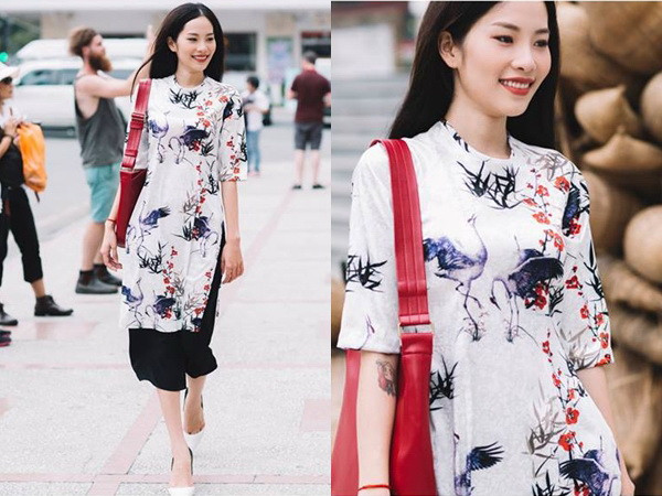 10 gợi ý lý tưởng giúp phái đẹp mua sắm Áo dài diện Tết 2017 ảnh 18