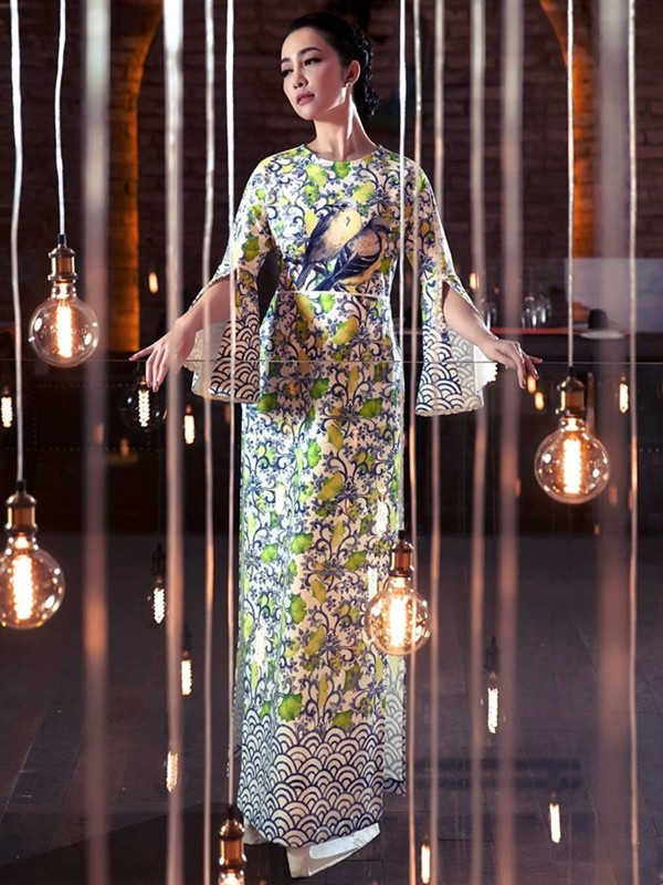 10 gợi ý lý tưởng giúp phái đẹp mua sắm Áo dài diện Tết 2017 ảnh 30