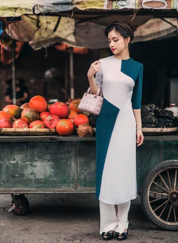 10 gợi ý lý tưởng giúp phái đẹp mua sắm Áo dài diện Tết 2017 ảnh 7