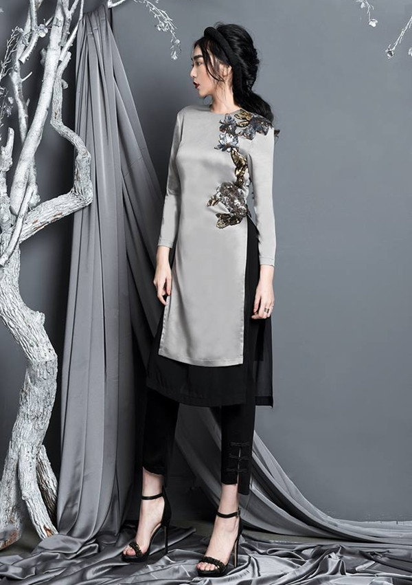 10 gợi ý lý tưởng giúp phái đẹp mua sắm Áo dài diện Tết 2017 ảnh 17