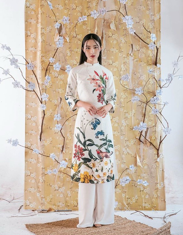 10 gợi ý lý tưởng giúp phái đẹp mua sắm Áo dài diện Tết 2017 ảnh 3