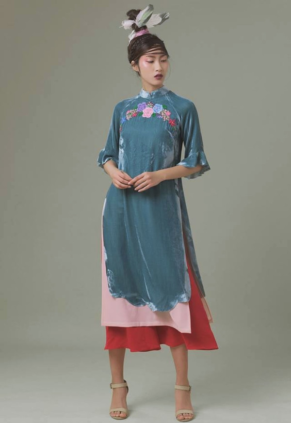 10 gợi ý lý tưởng giúp phái đẹp mua sắm Áo dài diện Tết 2017 ảnh 28