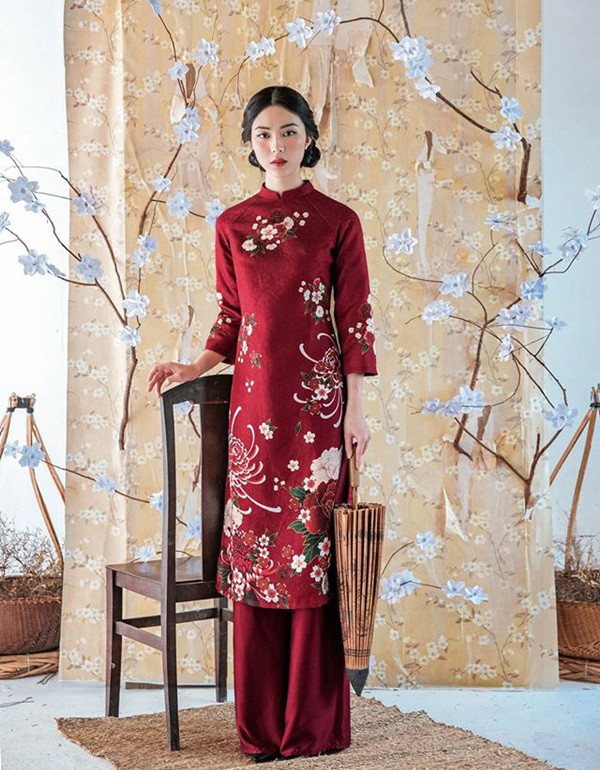 10 gợi ý lý tưởng giúp phái đẹp mua sắm Áo dài diện Tết 2017 ảnh 2