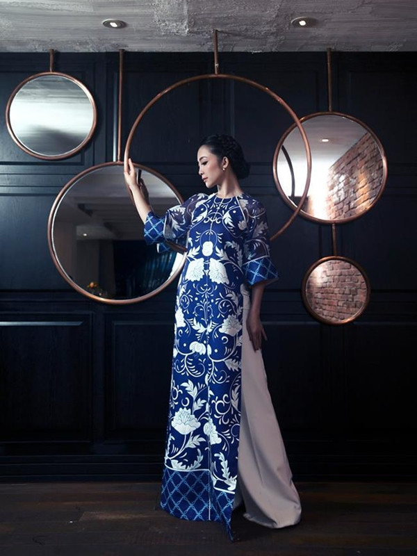 10 gợi ý lý tưởng giúp phái đẹp mua sắm Áo dài diện Tết 2017 ảnh 32