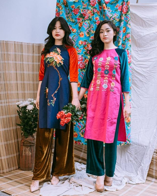 10 gợi ý lý tưởng giúp phái đẹp mua sắm Áo dài diện Tết 2017 ảnh 11