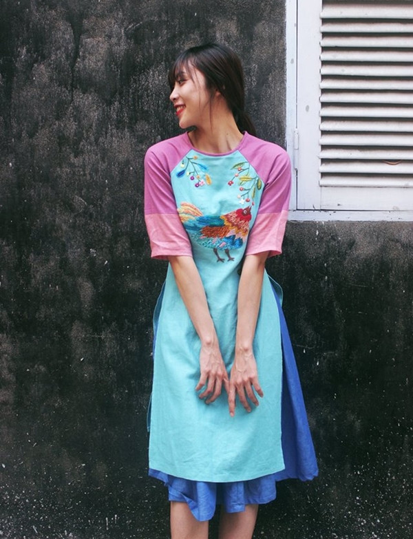 10 gợi ý lý tưởng giúp phái đẹp mua sắm Áo dài diện Tết 2017 ảnh 23