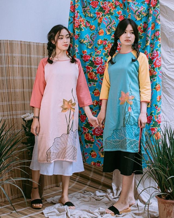 10 gợi ý lý tưởng giúp phái đẹp mua sắm Áo dài diện Tết 2017 ảnh 10