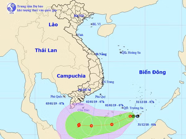 Vùng áp thấp có khả năng mạnh lên thành áp thấp nhiệt đới ảnh 1