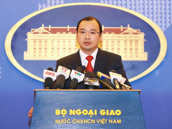Người Phát ngôn Bộ Ngoại giao Việt Nam Lê Hải Bình. (Ảnh: Doãn Tấn/TTXVN) Việt Nam yêu cầu Đài Loan chấm dứt hoạt động thăm đảo Ba Bình ảnh 1