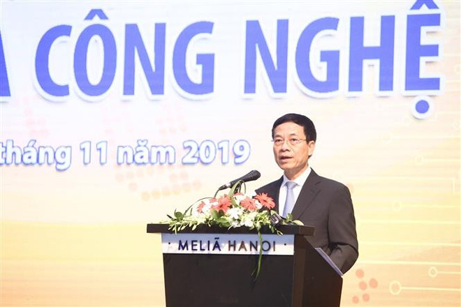 Bộ trưởng Bộ Thông tin và Truyền thông Nguyễn Mạnh Hùng. (Ảnh: Minh Quyết/TTXVN) Thanh tra những vấn đề bức xúc trong lĩnh vực thông tin, truyền thông ảnh 1