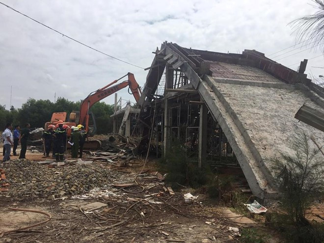 Bà Rịa-Vũng Tàu: Sập giàn giáo công trình, 7 người bị thương ảnh 1