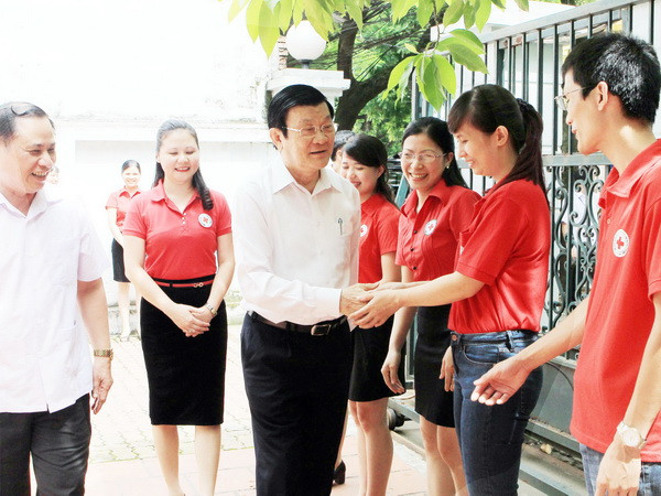 Chủ tịch nước làm việc với Trung ương Hội Chữ thập Đỏ Việt Nam ảnh 1