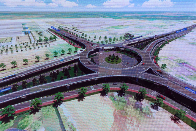 Khởi công vòng xuyến 2 tầng giữa Quốc lộ 1A đoạn KCN Tam Hiệp ảnh 1