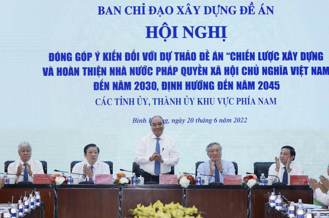 Các tỉnh, thành phố phía Nam góp ý Đề án xây dựng Nhà nước pháp quyền ảnh 1