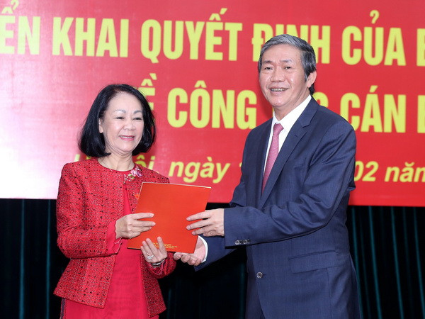 Bà Trương Thị Mai nhận nhiệm vụ Trưởng ban Dân vận Trung ương ảnh 1