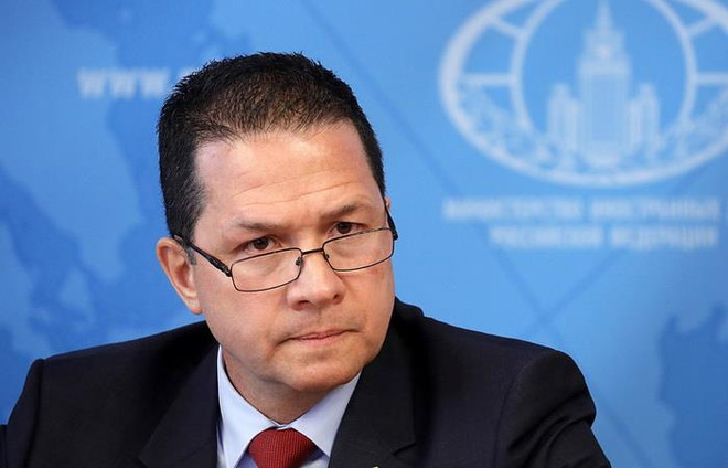 Đại sứ Venezuela tại Nga Carlos Rafael Faría Tortosa. (Nguồn: tass) Lệnh trừng phạt của Mỹ gây thiệt hại cho Venezuela 130 tỷ USD ảnh 1