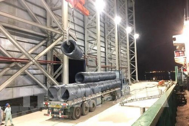 Lần đầu tiên Tập đoàn Hòa Phát xuất khẩu thép dài sang châu Âu ảnh 1