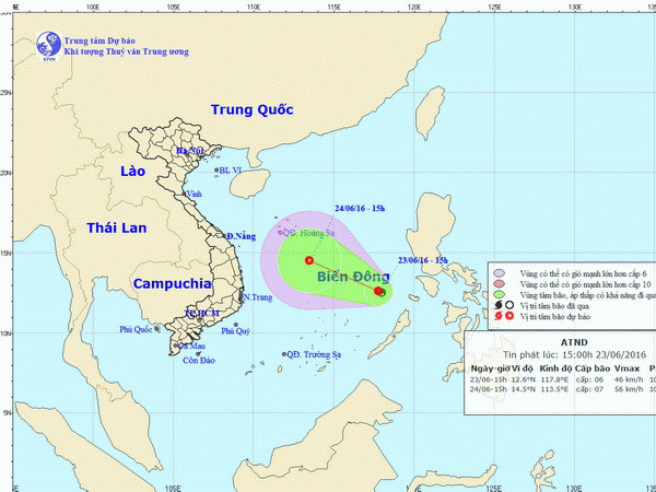 Áp thấp nhiệt đới xuất hiện trên Biển Đông và có thể mạnh thêm ảnh 1