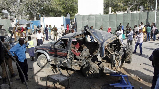 Nổ bom xe tại thủ đô của Somalia, gần 10 người thương vong ảnh 1