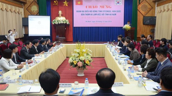 Tăng cường hợp tác giữa tỉnh Hà Nam và tỉnh Gyeonggi của Hàn Quốc ảnh 1