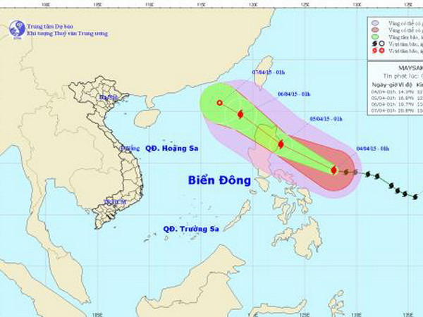 Bão Maysak cách đảo Luzon khoảng 630km về phía Đông Đông Nam ảnh 1