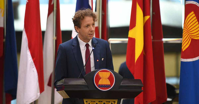 Đại sứ EU tại ASEAN Igor Driesmans. (Nguồn: Ban thư ký ASEAN) EU và ASEAN hướng tới hiệp định thương mại tự do giữa hai khu vưc ảnh 1