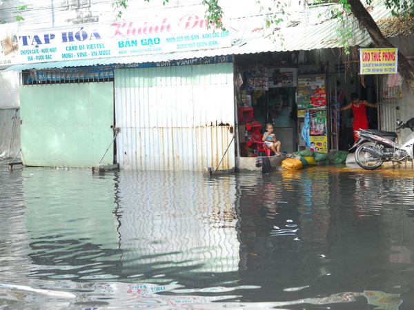 TP.HCM nguy cơ ngập sâu do triều cường vượt mức báo động 3 ảnh 1
