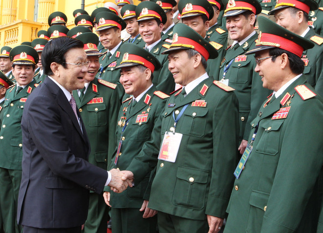 Chủ tịch nước gặp mặt đoàn cán bộ cựu chiến binh Quân đoàn 2 ảnh 1