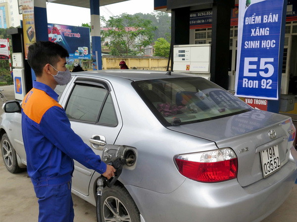 Ảnh chỉ có tính minh họa. (Ảnh: Thế Duyệt/TTXVN) Giải quyết rào cản kinh doanh phổ biến xăng sinh học E5 ảnh 1
