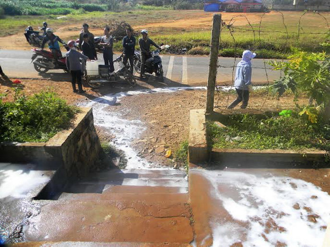 Người dân bức xúc đổ sữa ra đường vì quy định thu mua mới ảnh 1