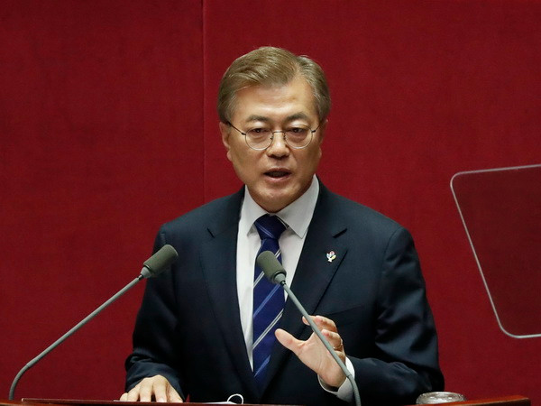 Tổng thống Hàn Quốc Moon Jae-in. (Ảnh: EPA/TTXVN) Ông Moon Jae-in sẵn sàng đàm phán nếu Triều Tiên ngừng khiêu khích ảnh 1