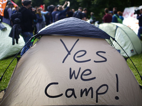 G20: Cảnh sát Đức dỡ bỏ lều trại trái phép của người biểu tình ảnh 1