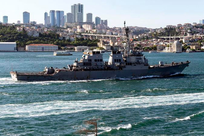 Tàu vận tải viễn chinh Mỹ USNS Yuma tiến vào Biển Đen ảnh 1