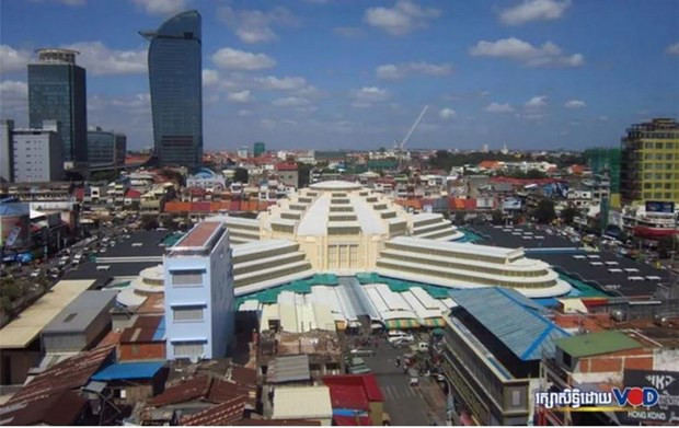 Thủ đô Phnom Penh của Campuchia. (Nguồn: VOD Archive) Xuất khẩu hàng hóa của Campuchia sang Thái Lan tăng 115% trong quý 1 ảnh 1