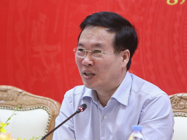 Ông Võ Văn Thưởng, Ủy viên Bộ Chính trị, Thường trực Ban Bí thư phát biểu chỉ đạo. (Ảnh: Danh Lam/TTXVN) Kết luận của Bộ Chính trị về thực hiện một số mô hình thí điểm ảnh 1