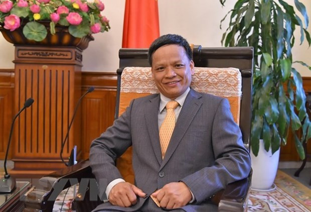 Đại sứ Nguyễn Hồng Thao. (Ảnh: TTXVN phát) Việt Nam tái đề cử ứng viên vào Ủy ban Luật pháp quốc tế ảnh 1