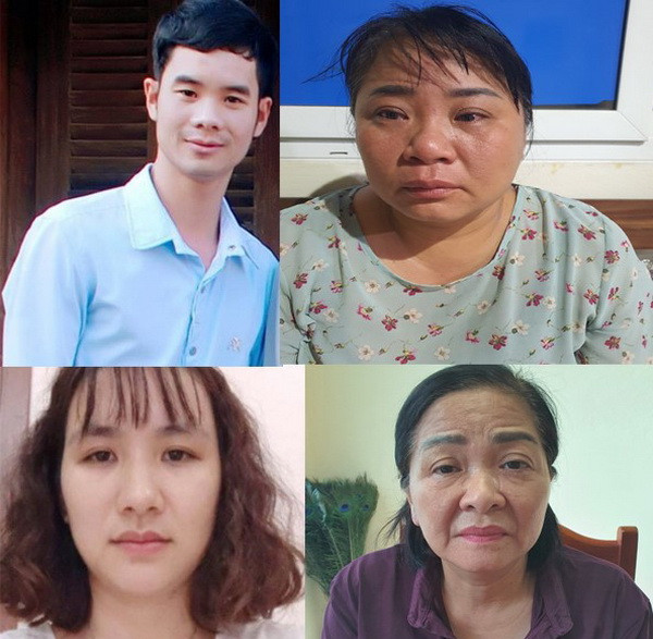 Các đối tượng trong đường dây mua bán hóa đơn giá trị gia tăng bị Công an huyện Triệu Sơn bắt giữ. (Nguồn: Công an Thanh Hóa) Phát hiện đường dây lập hàng chục công ty "ma" mua bán hóa đơn khống ảnh 1