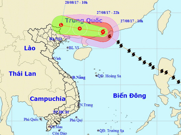 Bão số 7 đã đi vào khu vực phía Nam tỉnh Quảng Đông của Trung Quốc ảnh 1